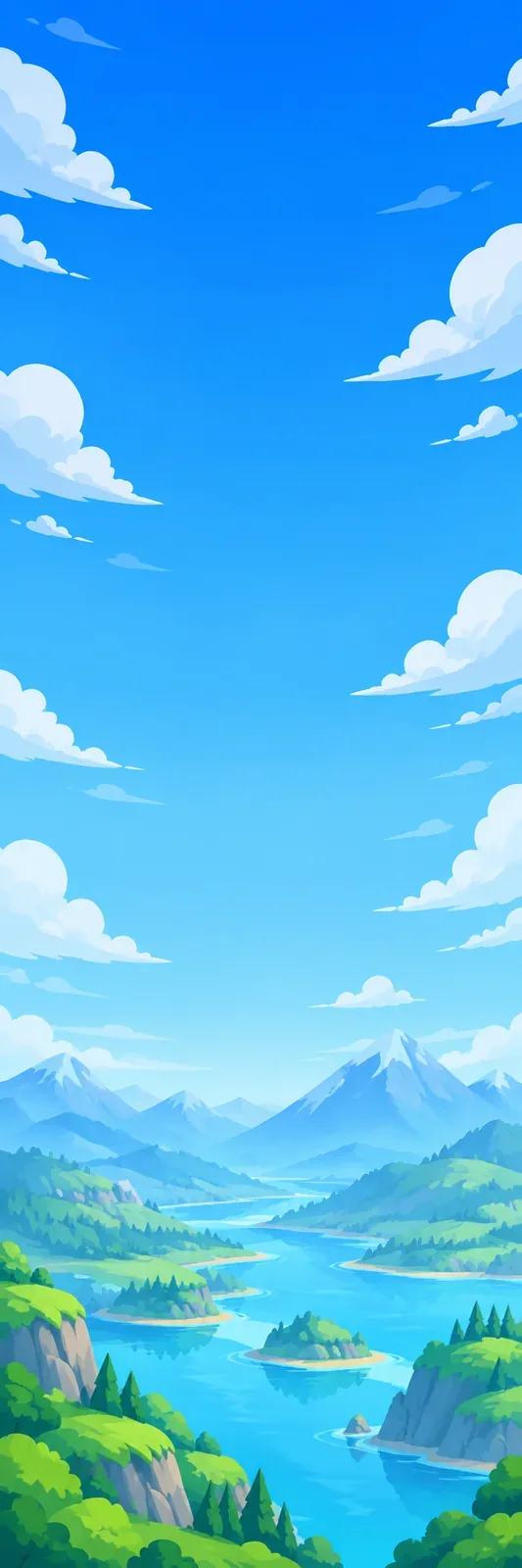 Balluum's bright mountain sky